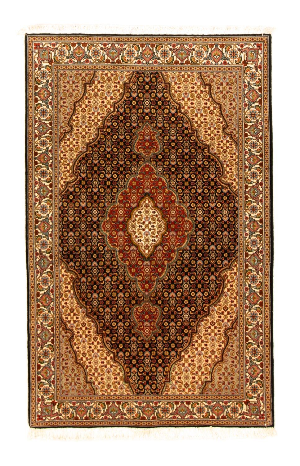 Perzisch tapijt - Tabriz - Royal - 155 x 100 cm - donkerblauw