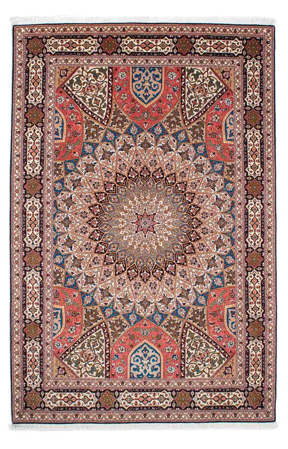 Perzisch tapijt - Tabriz - Royal - 252 x 167 cm - lichtbruin