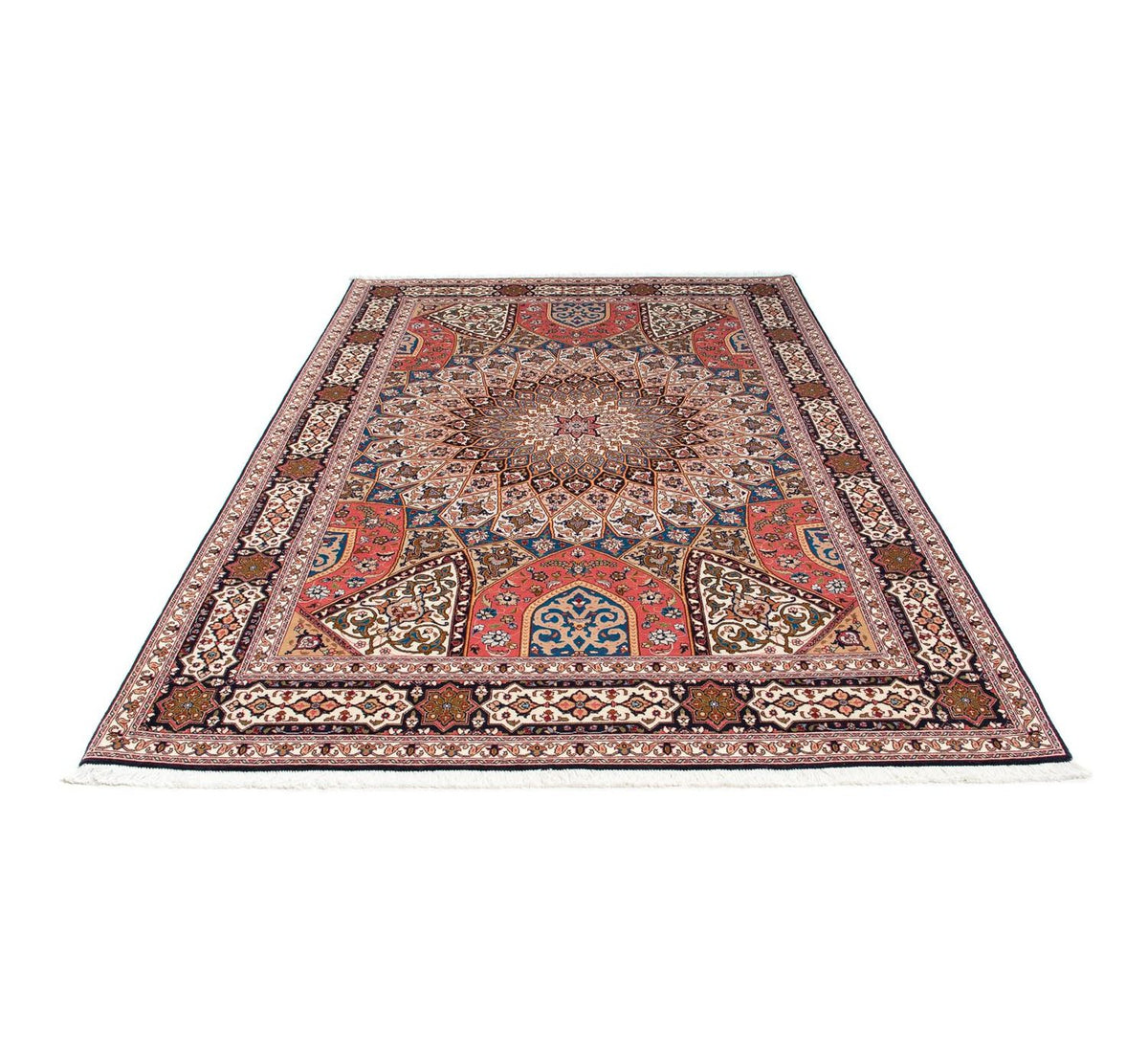 Perzisch tapijt - Tabriz - Royal - 252 x 167 cm - lichtbruin