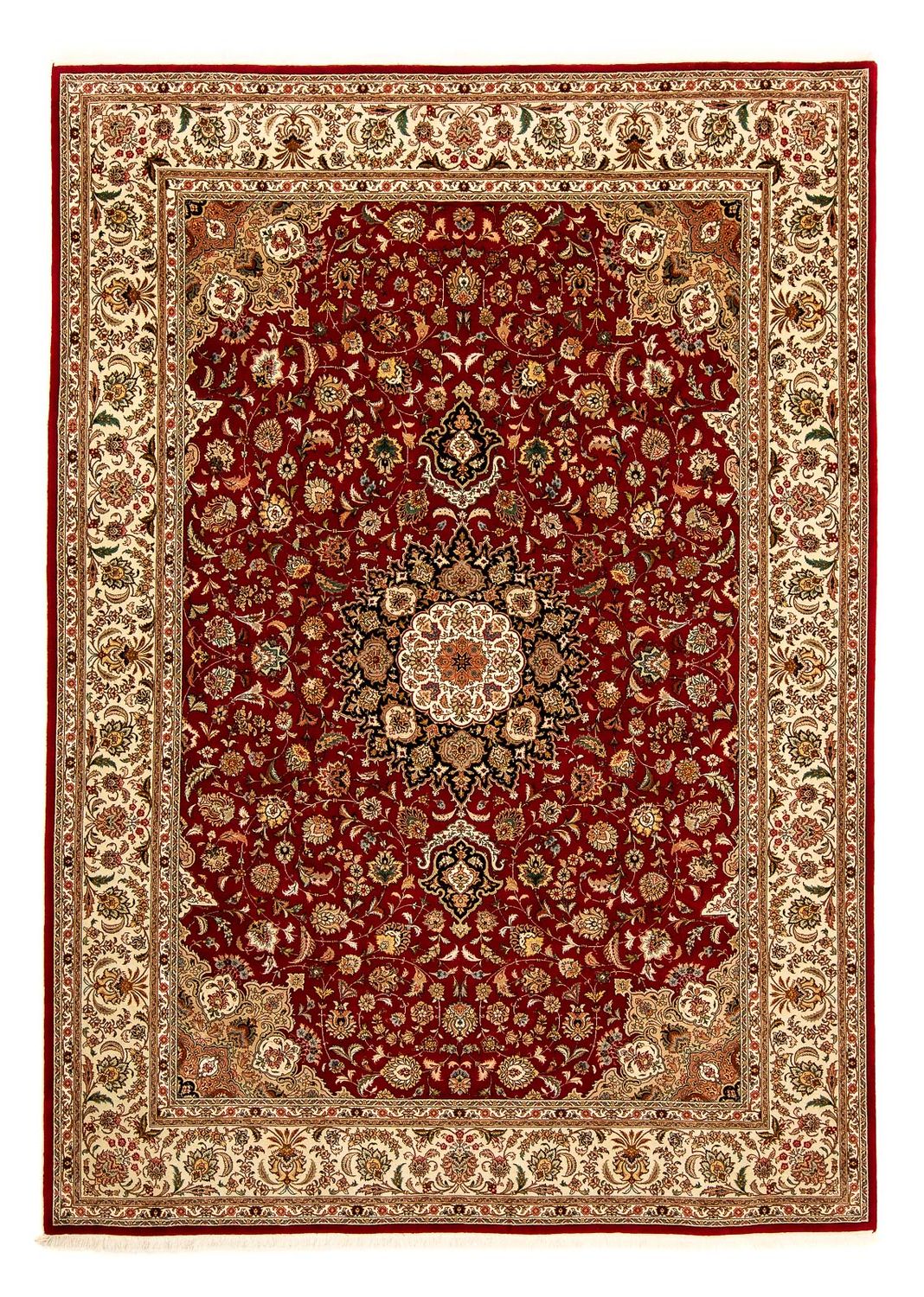 Perzisch tapijt - Tabriz - Royal - 348 x 252 cm - donkerrood