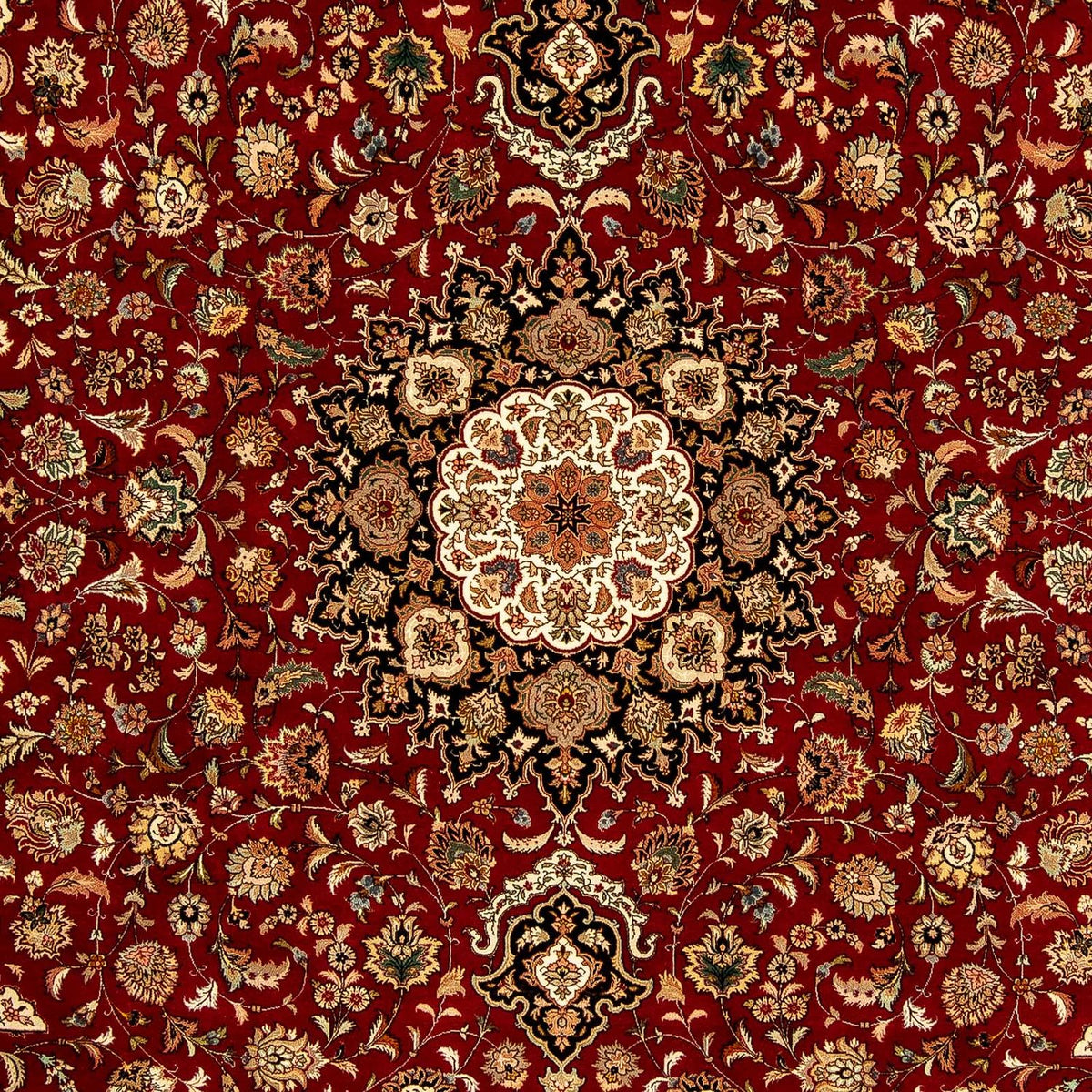 Perzisch tapijt - Tabriz - Royal - 348 x 252 cm - donkerrood