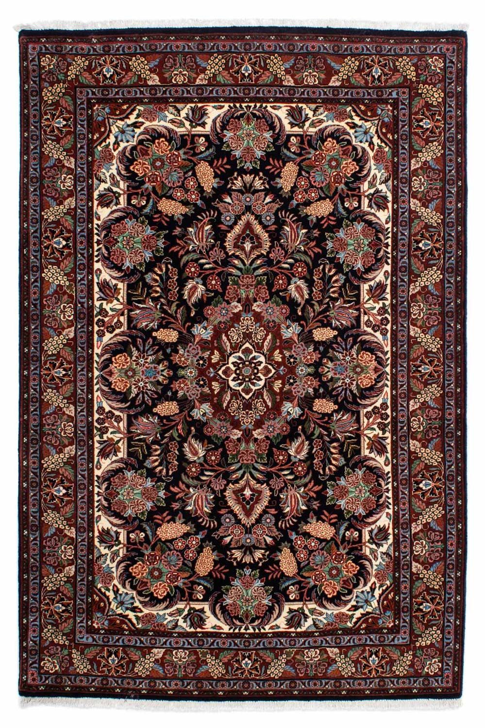 Perzisch tapijt - Bijar - 210 x 133 cm - donkerblauw