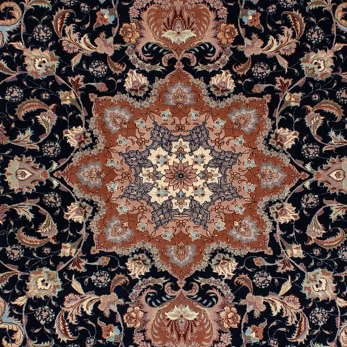 Perzisch tapijt - Tabriz - Royal - 200 x 155 cm - donkerblauw