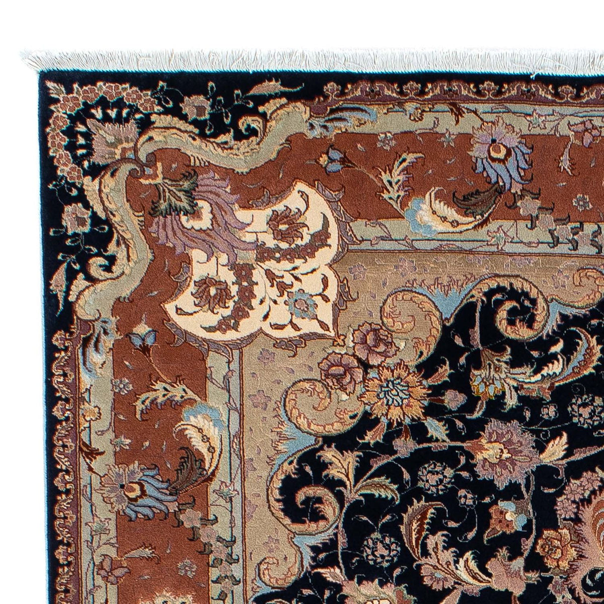Perzisch tapijt - Tabriz - Royal - 200 x 155 cm - donkerblauw