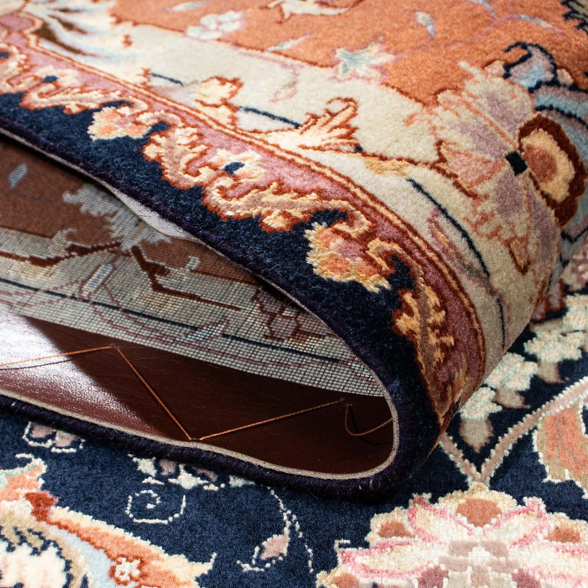 Perzisch tapijt - Tabriz - Royal - 200 x 155 cm - donkerblauw