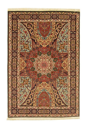 Perzisch tapijt - Tabriz - Royal - 151 x 102 cm - veelkleurig