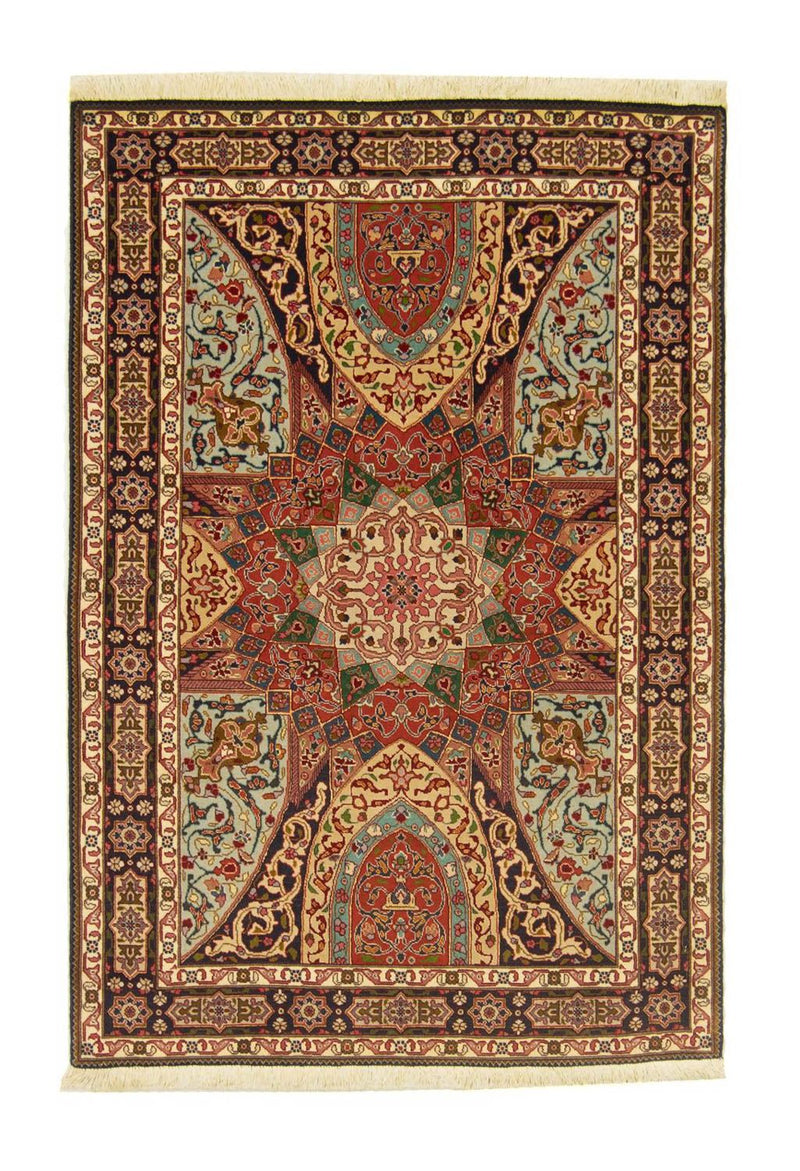 Perzisch tapijt - Tabriz - Royal - 151 x 102 cm - veelkleurig