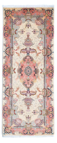 Loper Perzisch tapijt - Tabriz - Royal - 203 x 80 cm - beige