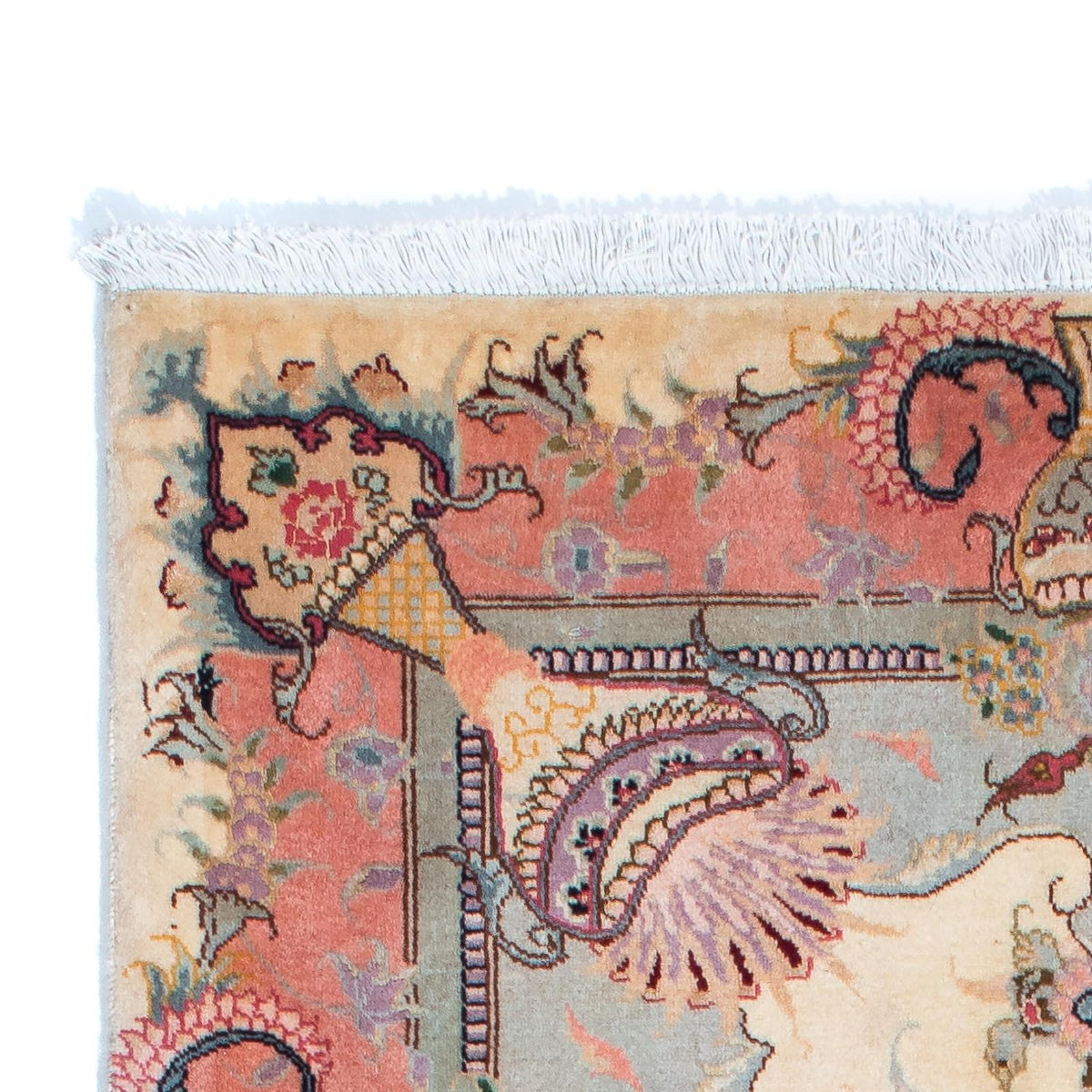 Loper Perzisch tapijt - Tabriz - Royal - 203 x 80 cm - beige