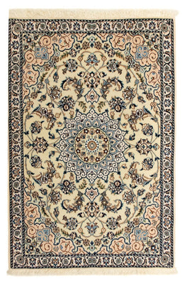 Perzisch tapijt - Nain - Koninklijk - 127 x 88 cm - beige