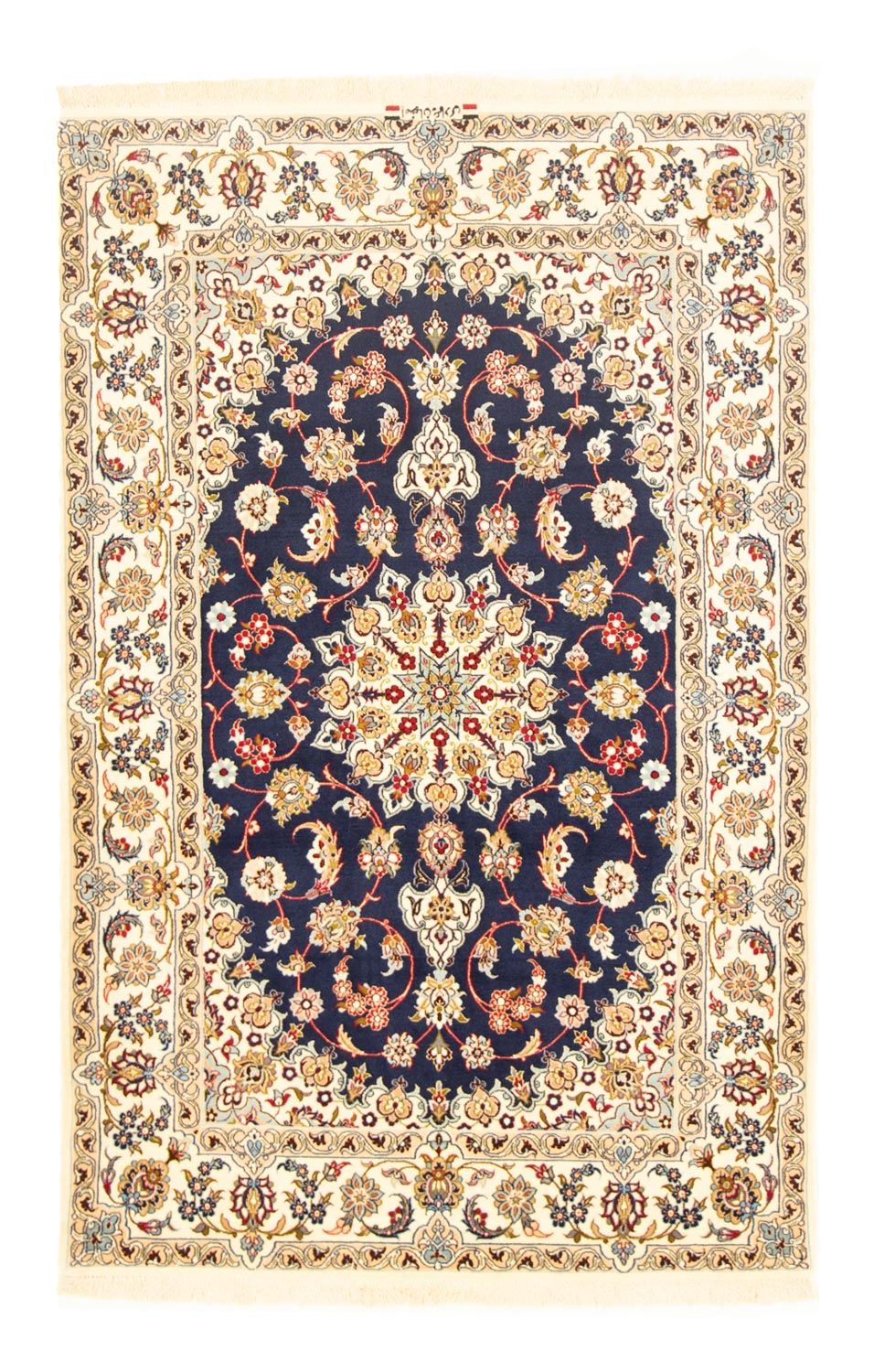 Perzisch tapijt - Isfahan - Premium - 171 x 108 cm - donkerblauw