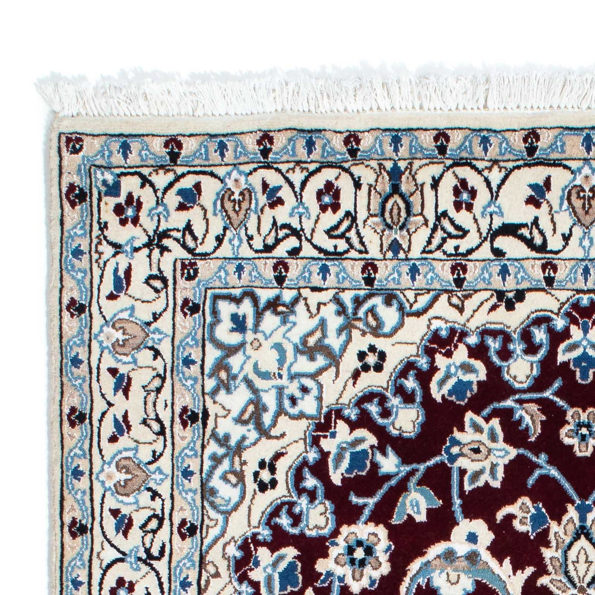 Perzisch tapijt - Nain - Koninklijk - 182 x 110 cm - donkerrood