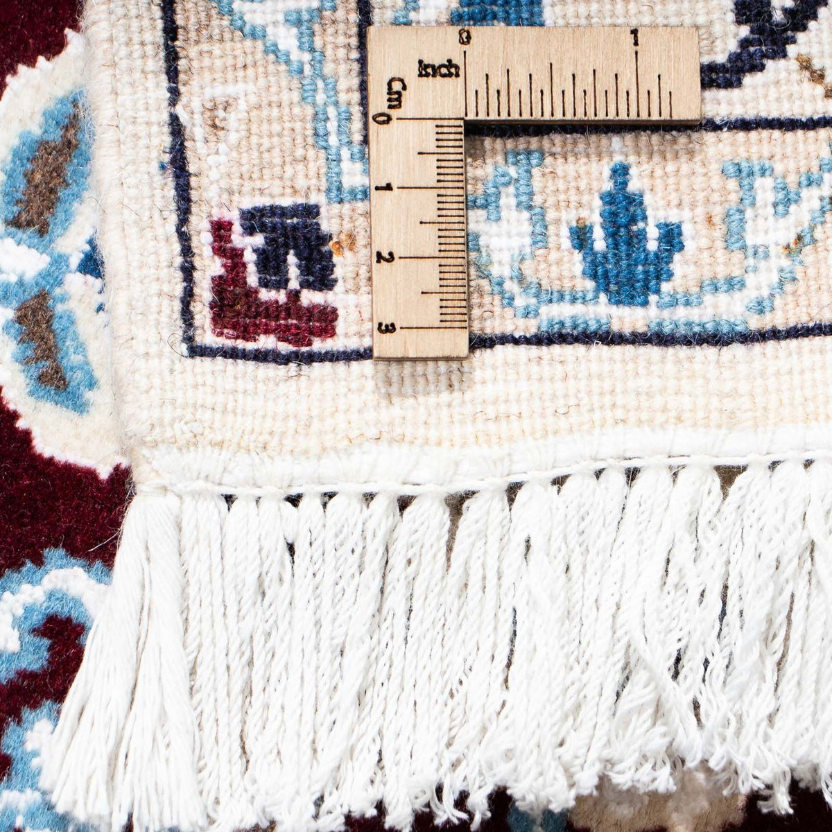 Perzisch tapijt - Nain - Koninklijk - 182 x 110 cm - donkerrood