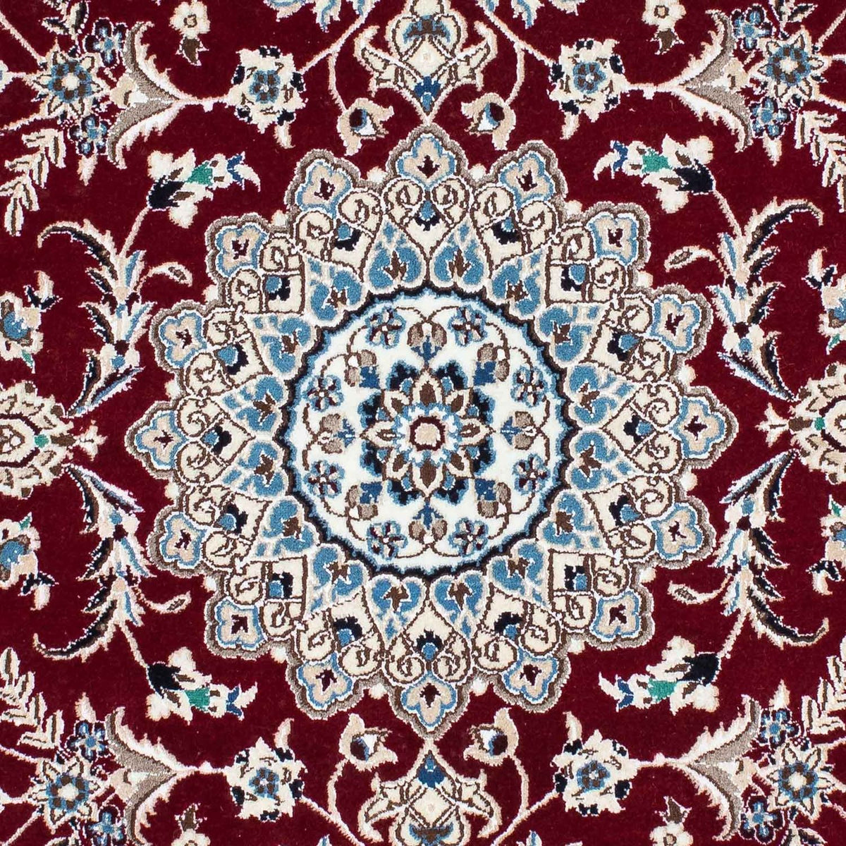 Perzisch tapijt - Nain - Koninklijk - 163 x 115 cm - donkerrood