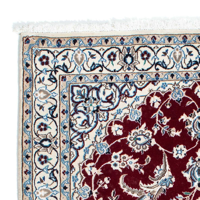 Perzisch tapijt - Nain - Koninklijk - 163 x 115 cm - donkerrood