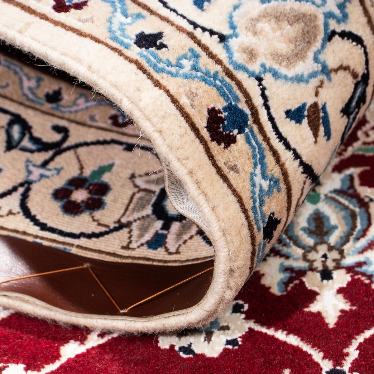 Perzisch tapijt - Nain - Koninklijk - 163 x 115 cm - donkerrood