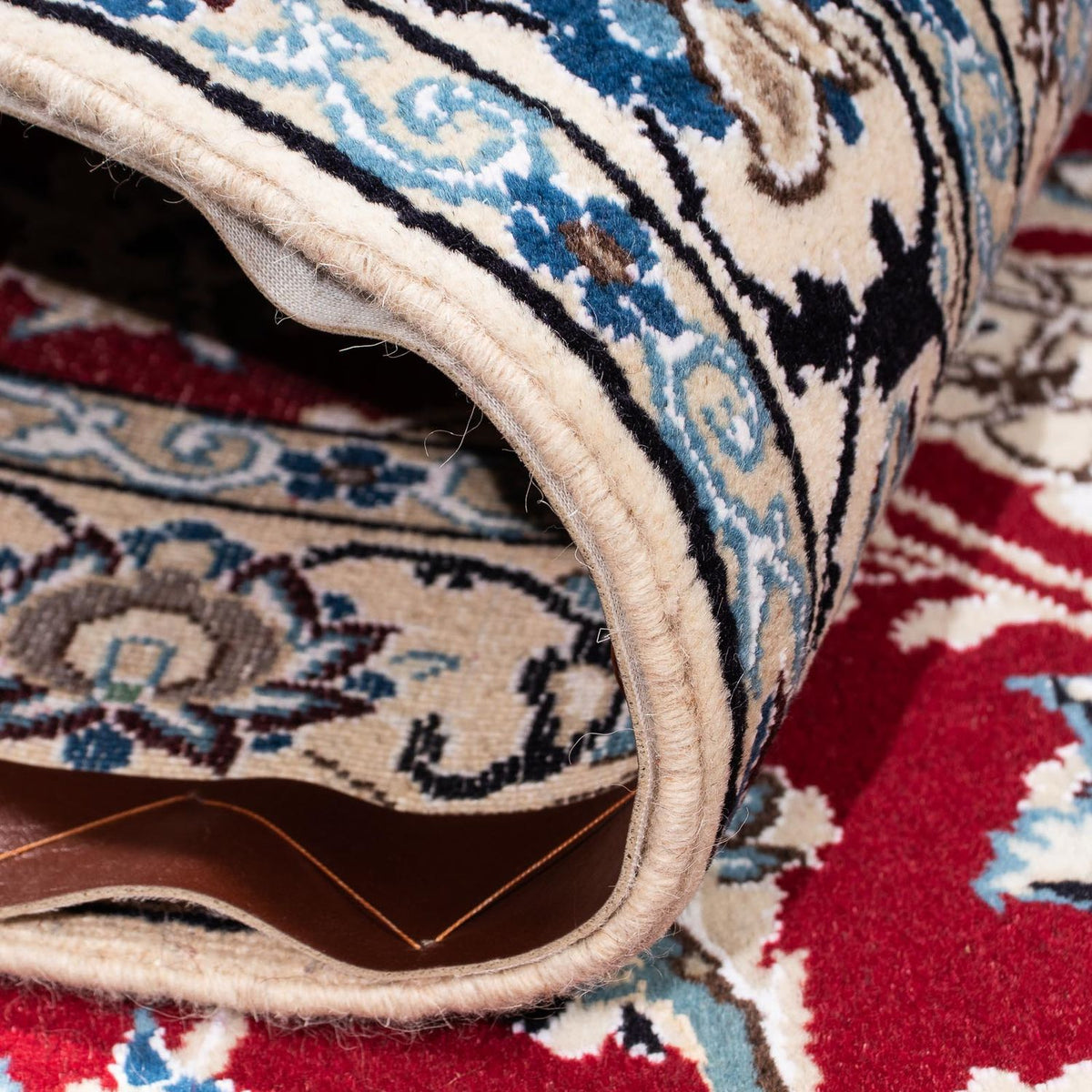 Perzisch tapijt - Nain - Koninklijk - 169 x 113 cm - donkerrood