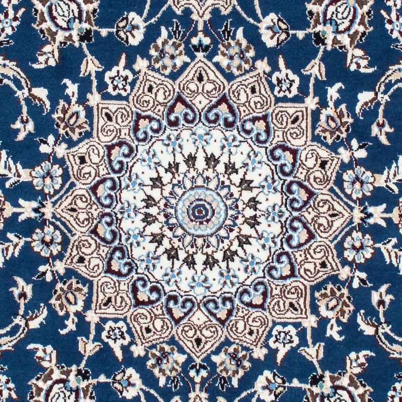 Perzisch tapijt - Nain - Koninklijk - 176 x 113 cm - blauw