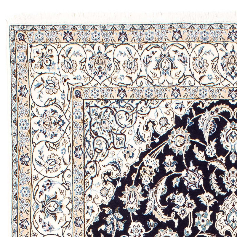 Perzisch tapijt - Nain - Koninklijk - 251 x 200 cm - donkerblauw