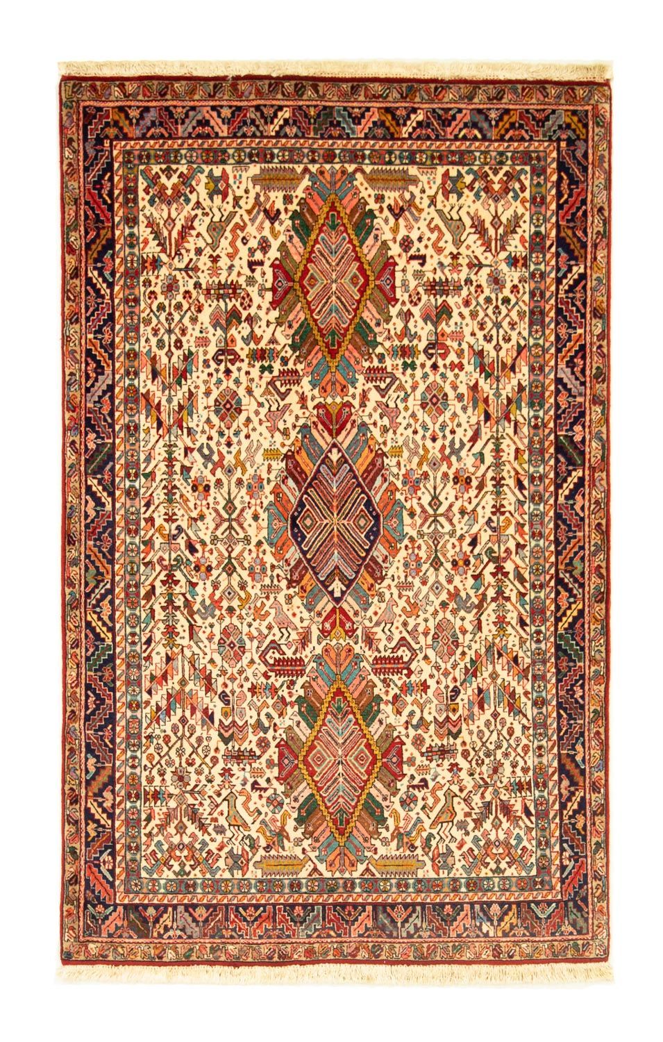 Perzisch Tapijt - Nomadisch - 162 x 100 cm - beige