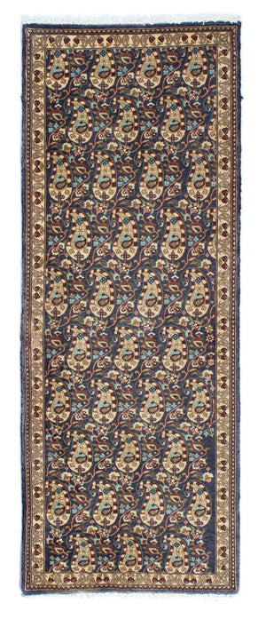 Loper Perzisch tapijt - Ghom - 153 x 54 cm - veelkleurig