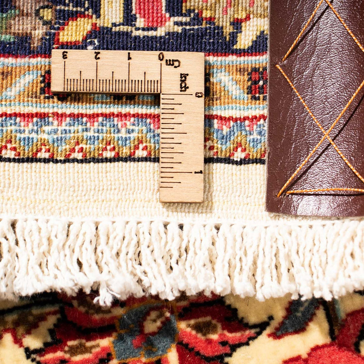 Loper Perzisch tapijt - Ghom - 265 x 70 cm - beige