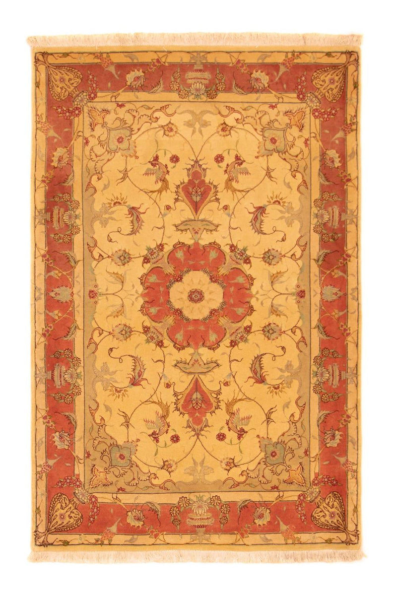 Perzisch tapijt - Tabriz - Royal - 155 x 100 cm - beige