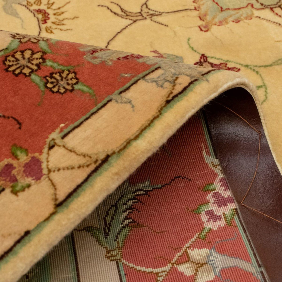 Perzisch tapijt - Tabriz - Royal - 155 x 100 cm - beige