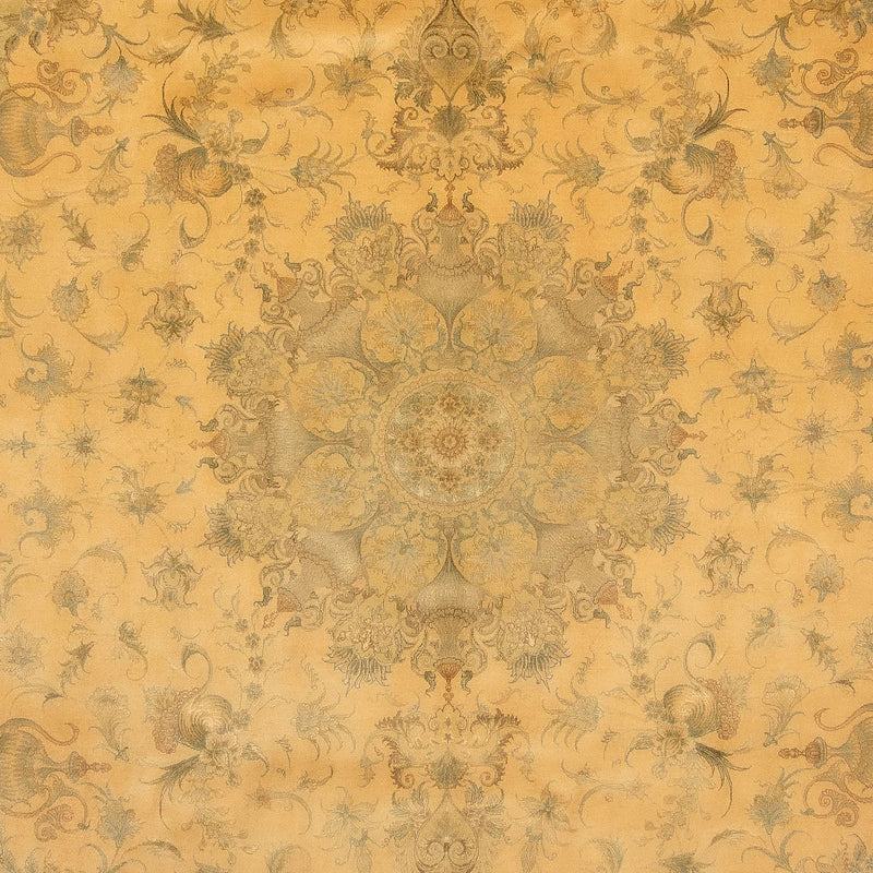 Perzisch tapijt - Tabriz - Royal - 352 x 251 cm - lichtbruin