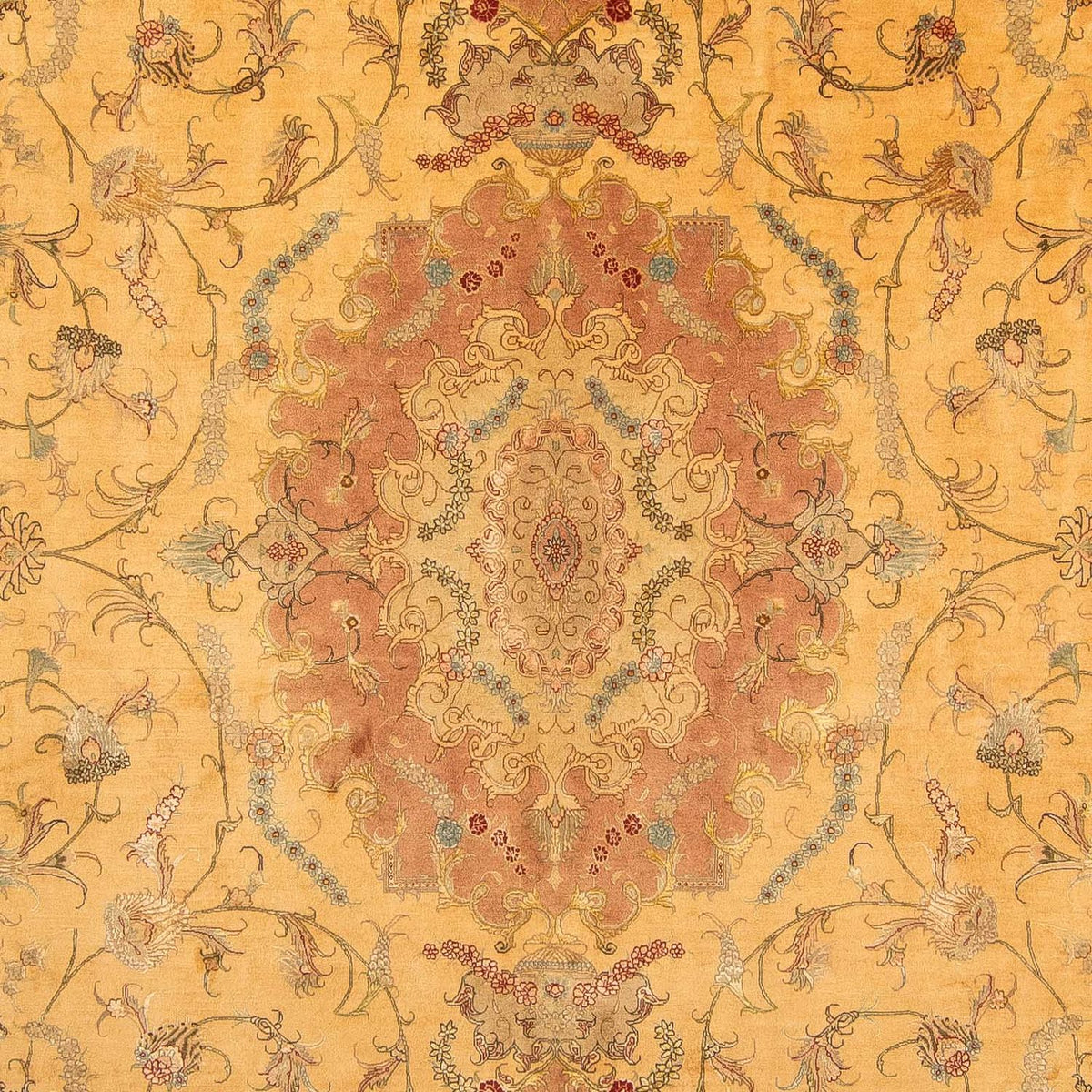 Perzisch tapijt - Tabriz - Royal - 398 x 306 cm - goud