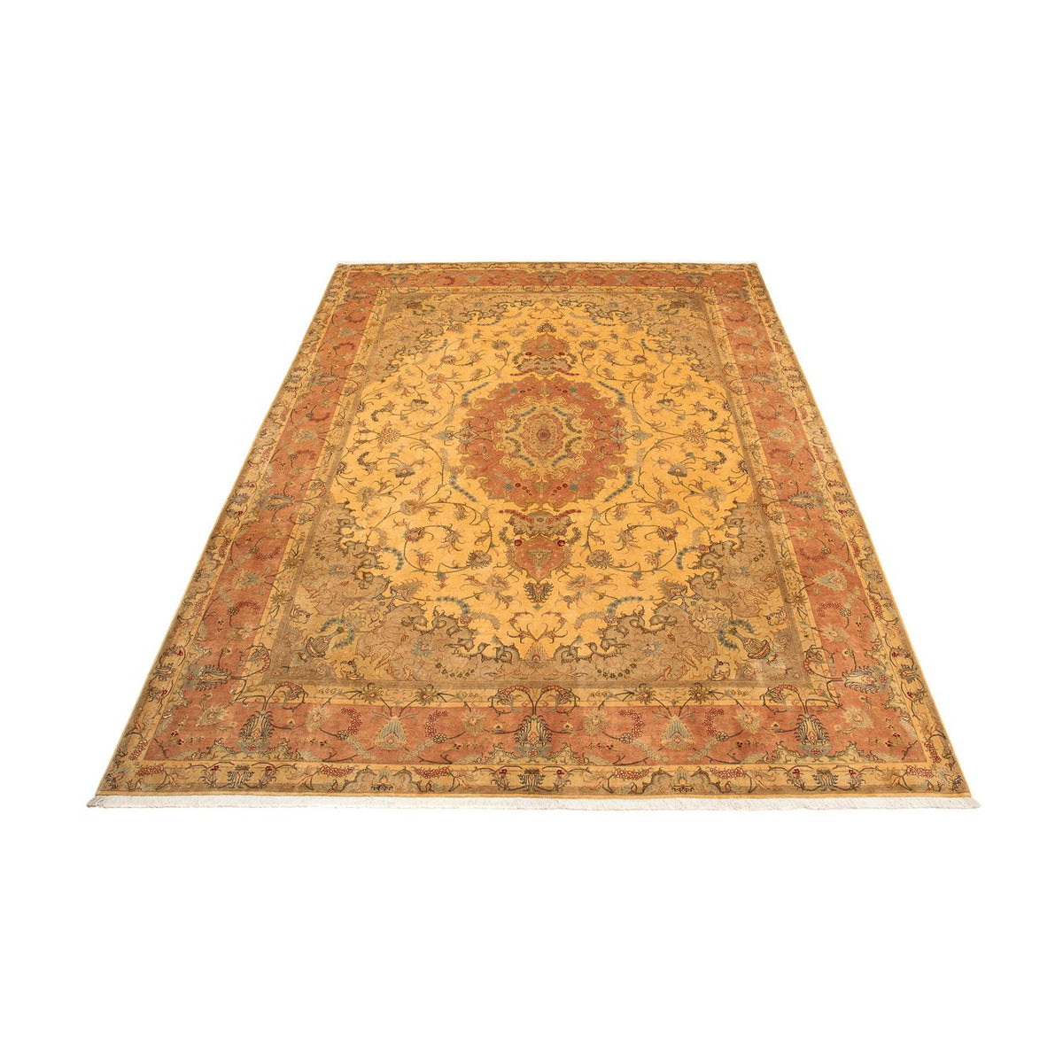 Perzisch tapijt - Tabriz - Royal - 398 x 306 cm - goud