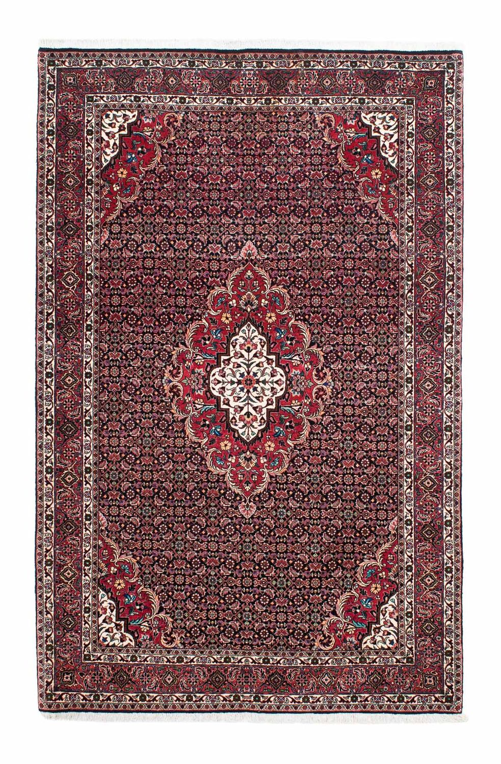 Perzisch tapijt - Bijar - 214 x 133 cm - rood