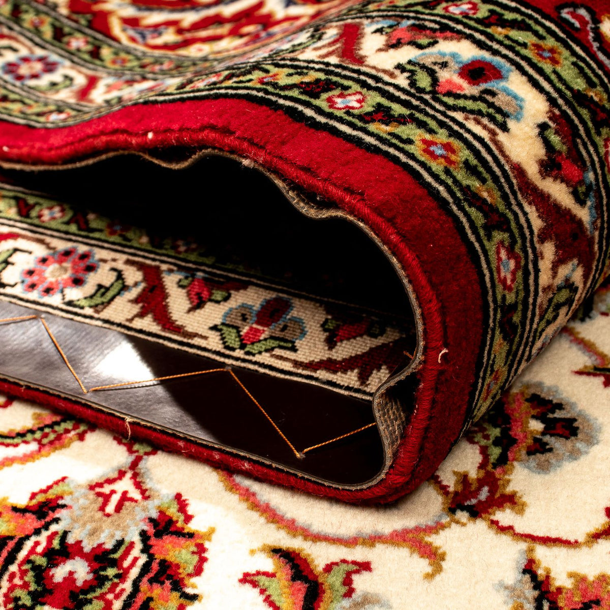 Perzisch tapijt - Ghom - 358 x 244 cm - donkerrood