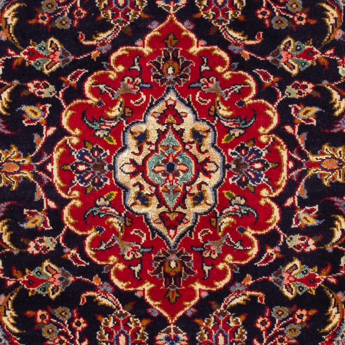 Perzisch tapijt - Keshan - 116 x 78 cm - donkerblauw