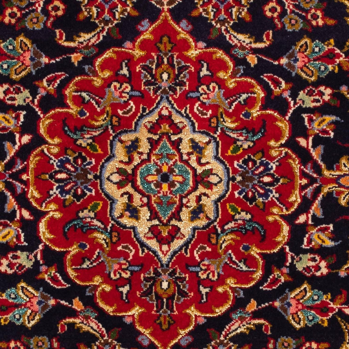 Perzisch tapijt - Keshan - 118 x 77 cm - donkerblauw