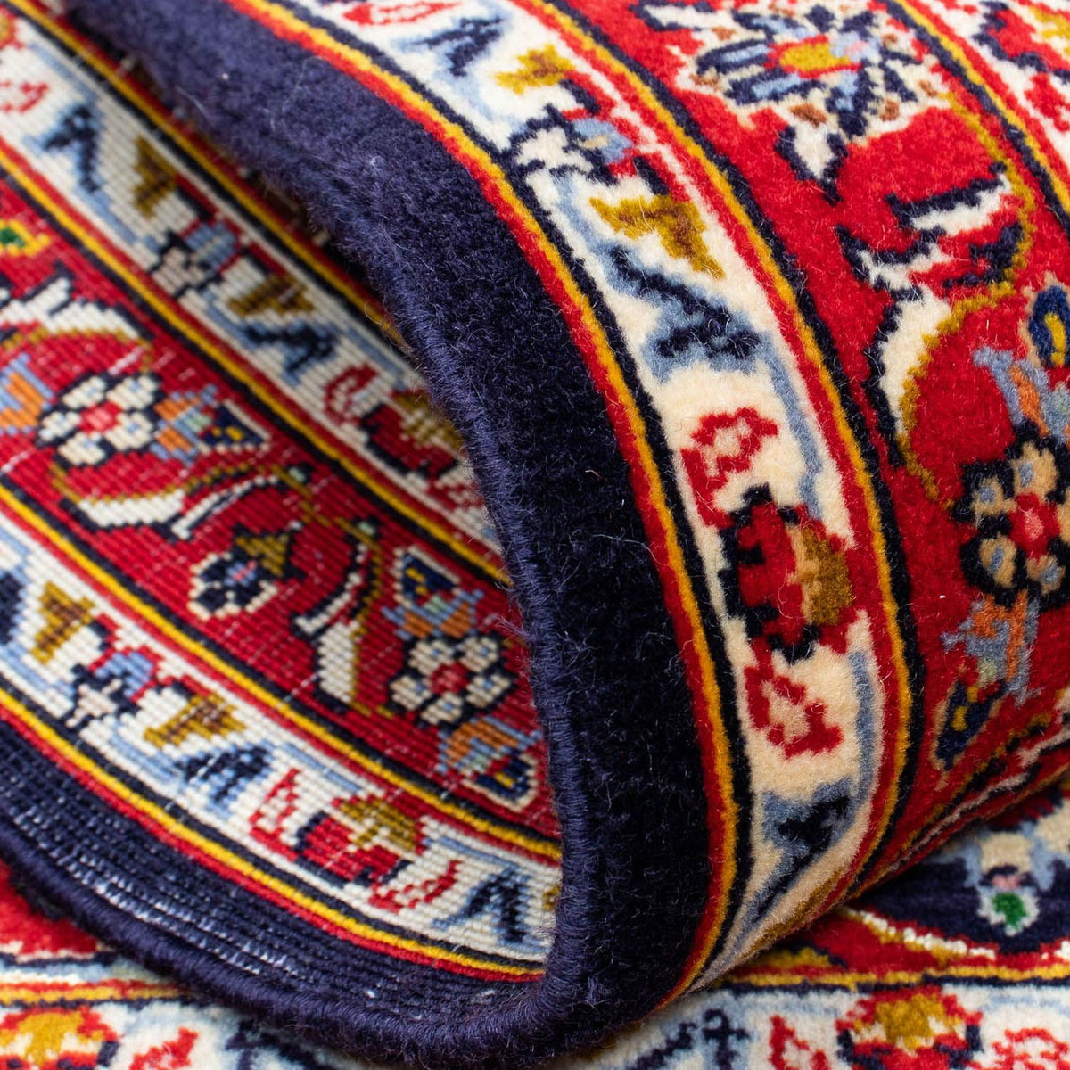 Perzisch tapijt - Keshan - 121 x 79 cm - donkerblauw