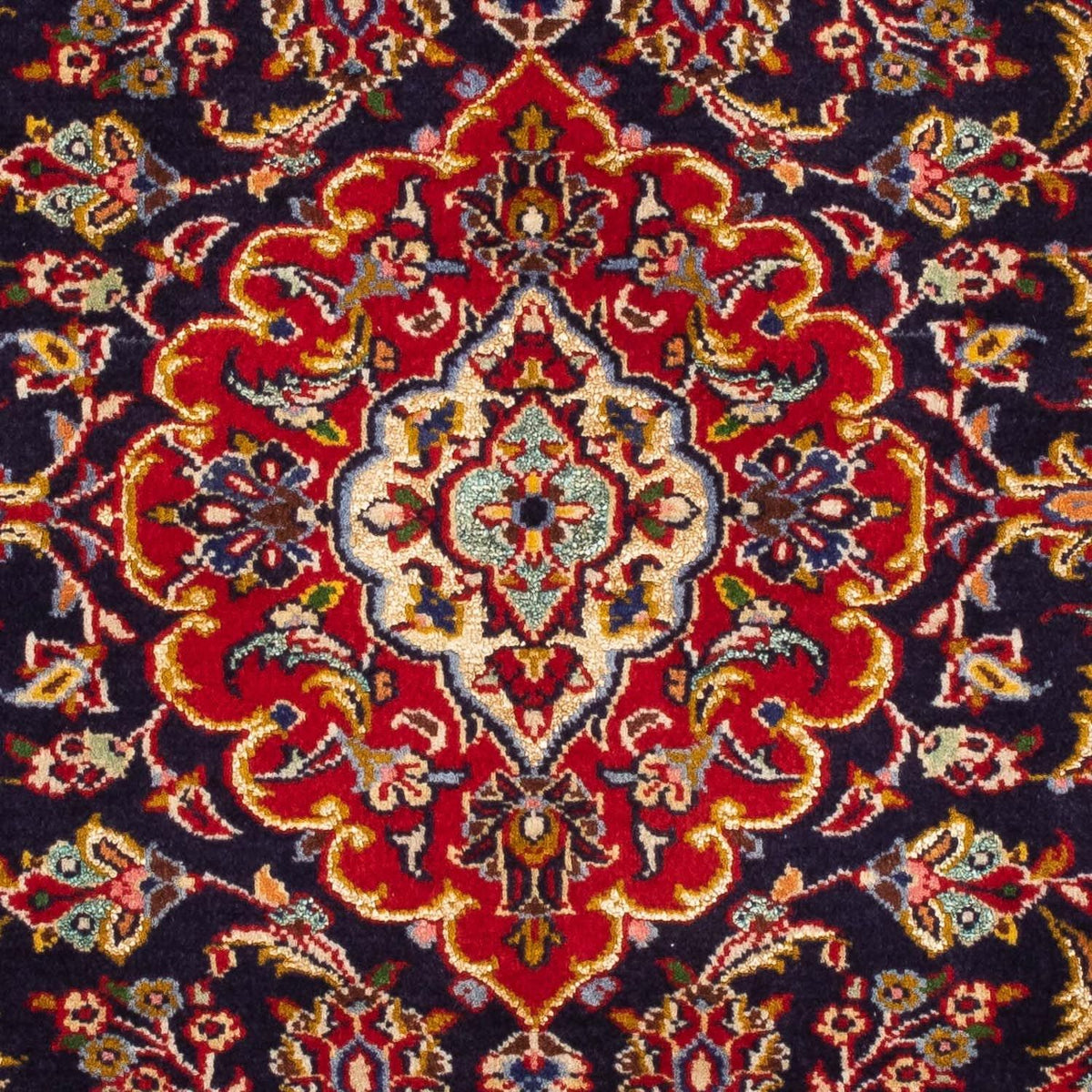 Perzisch tapijt - Keshan - 113 x 78 cm - donkerblauw