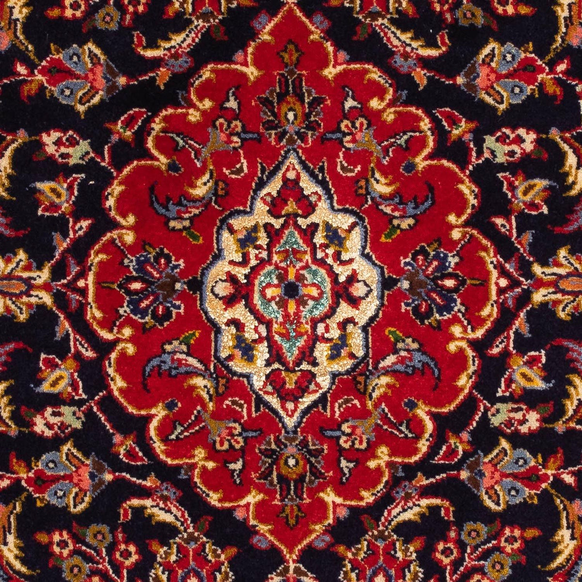 Perzisch tapijt - Keshan - 116 x 80 cm - donkerblauw