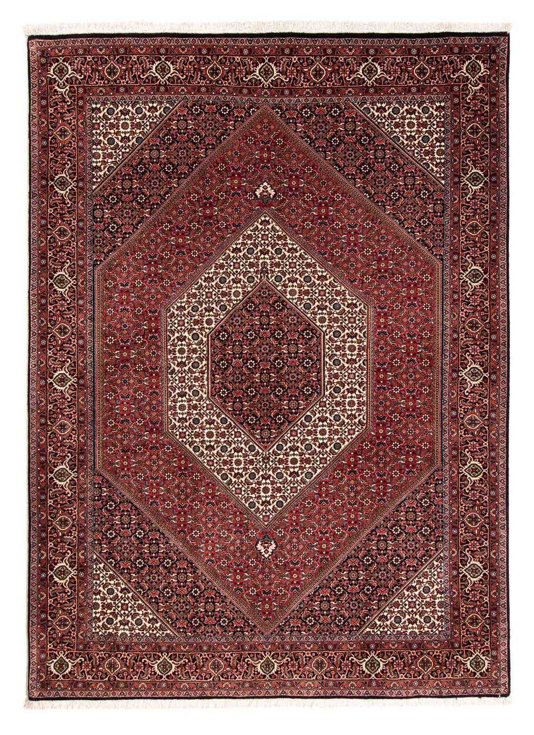 Perzisch tapijt - Bijar - 238 x 175 cm - donkerrood