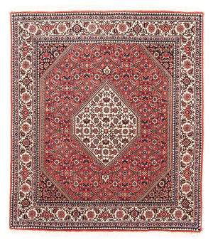 Perzisch tapijt - Bijar vierkant  - 112 x 100 cm - rood