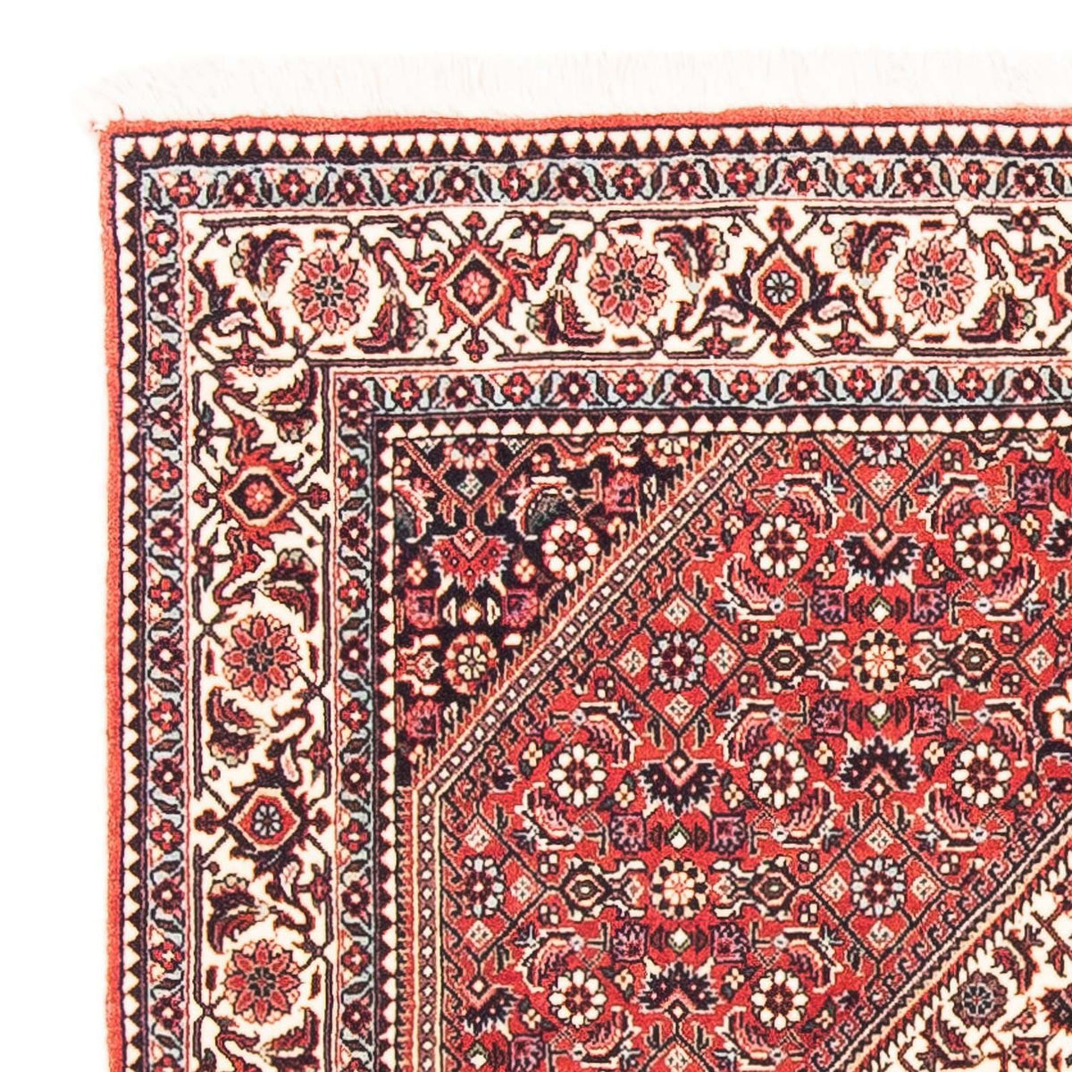 Perzisch tapijt - Bijar vierkant  - 112 x 100 cm - rood