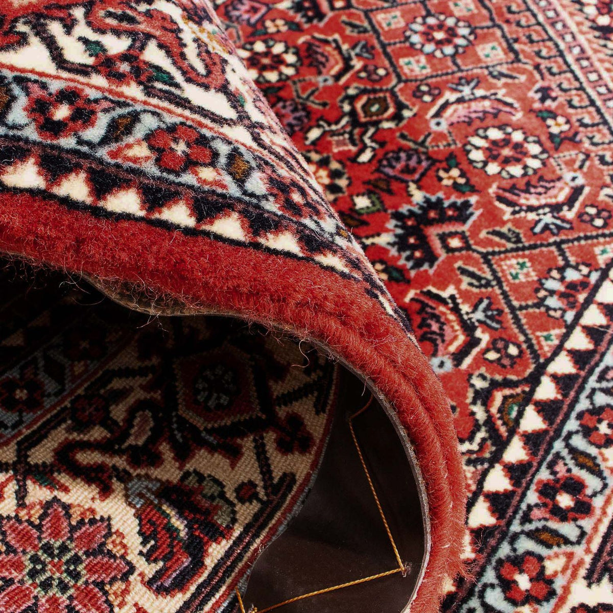 Perzisch tapijt - Bijar vierkant  - 112 x 100 cm - rood