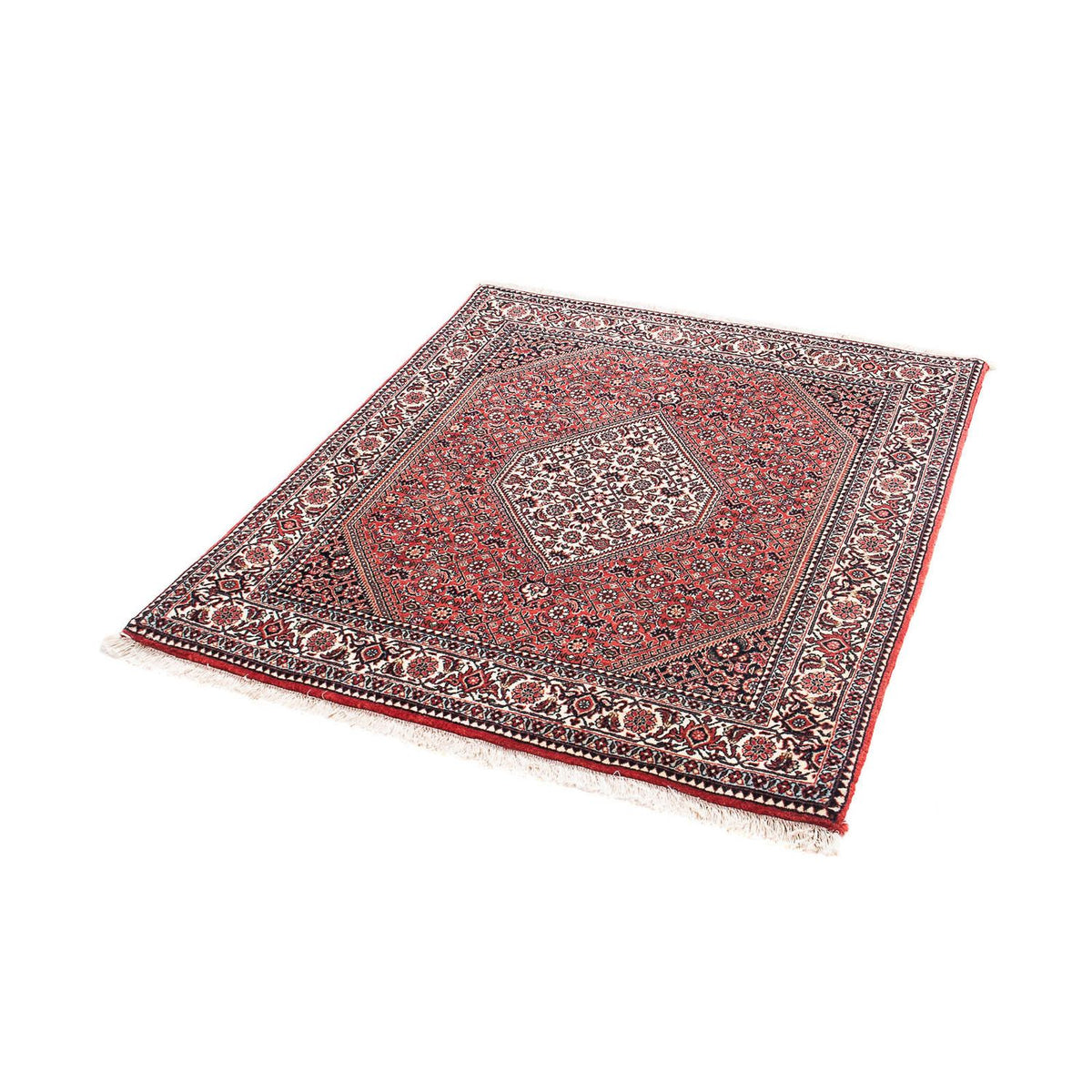 Perzisch tapijt - Bijar vierkant  - 112 x 100 cm - rood