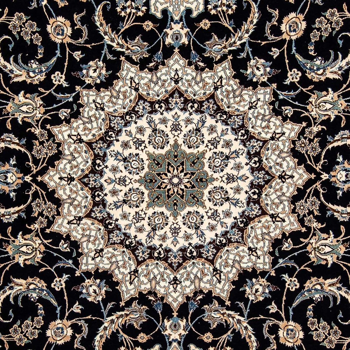 Perzisch tapijt - Nain - Premium - 296 x 200 cm - donkerblauw