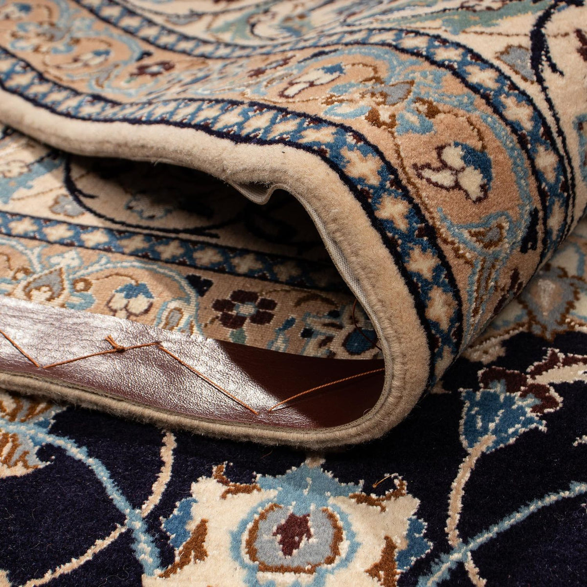 Perzisch tapijt - Nain - Premium - 296 x 200 cm - donkerblauw