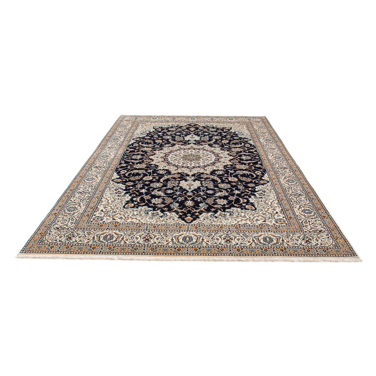 Perzisch tapijt - Nain - Premium - 296 x 200 cm - donkerblauw