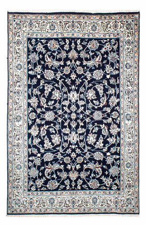 Perzisch tapijt - Nain - Koninklijk - 228 x 155 cm - donkerblauw