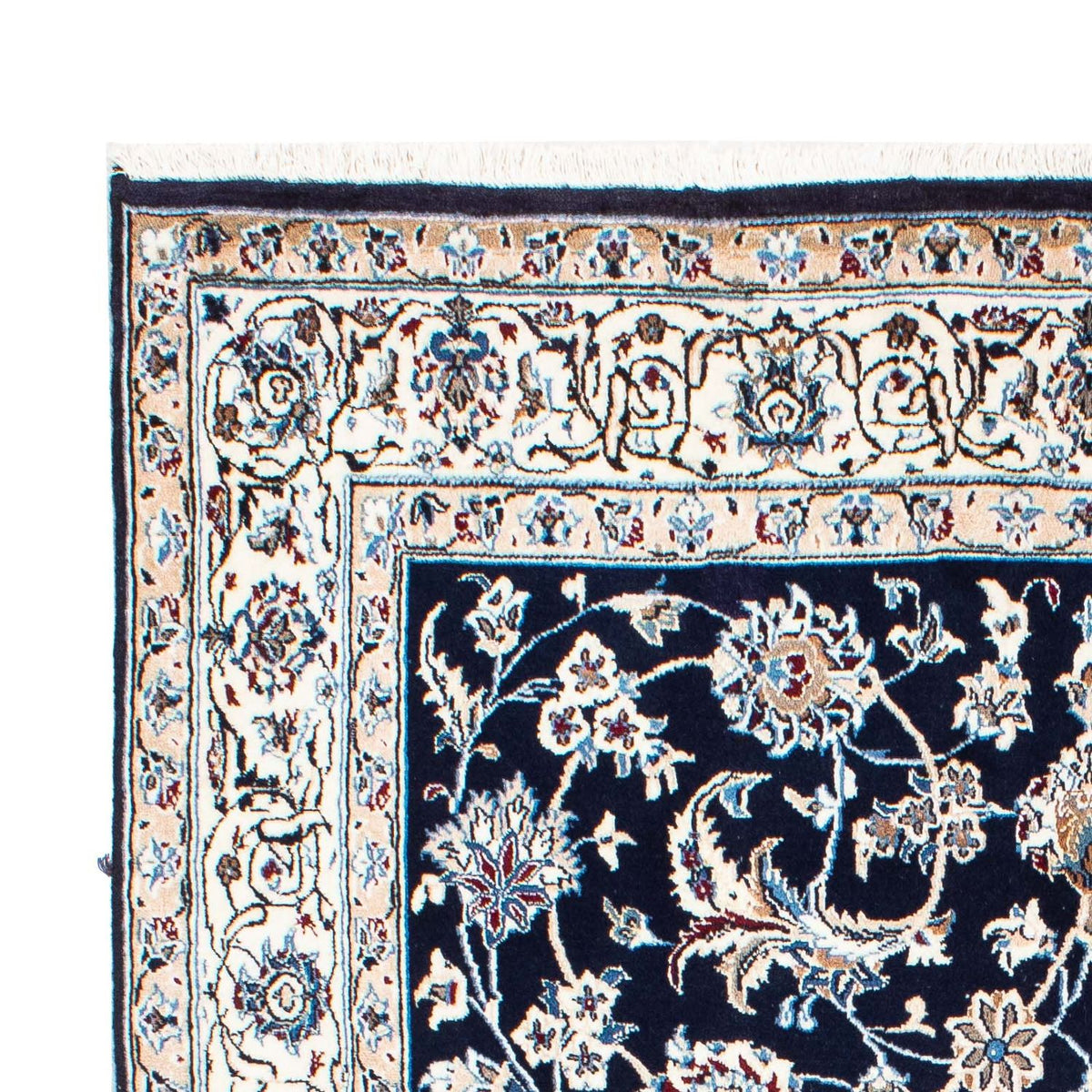 Perzisch tapijt - Nain - Koninklijk - 228 x 155 cm - donkerblauw