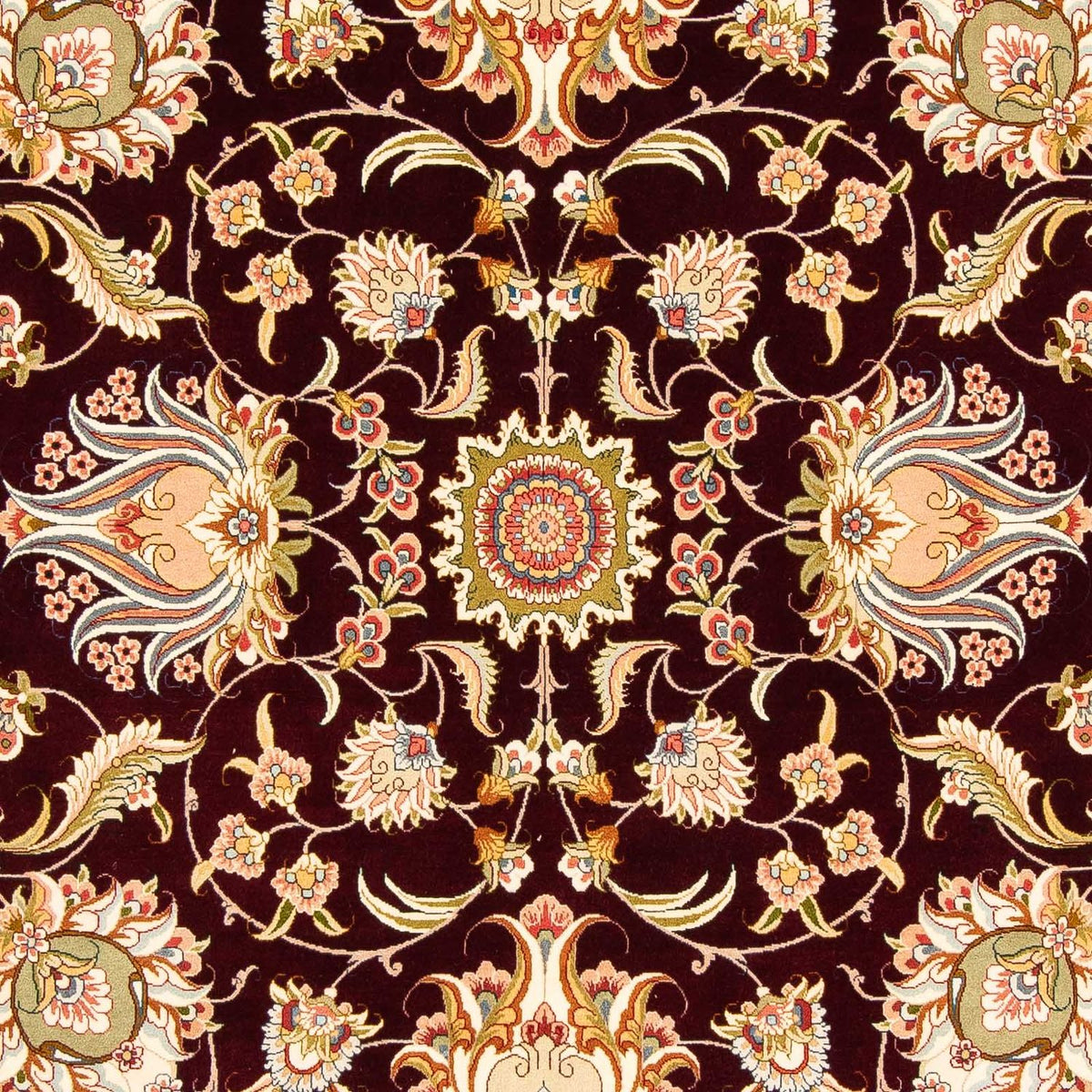 Perzisch tapijt - Tabriz - Royal - 314 x 203 cm - donkerrood