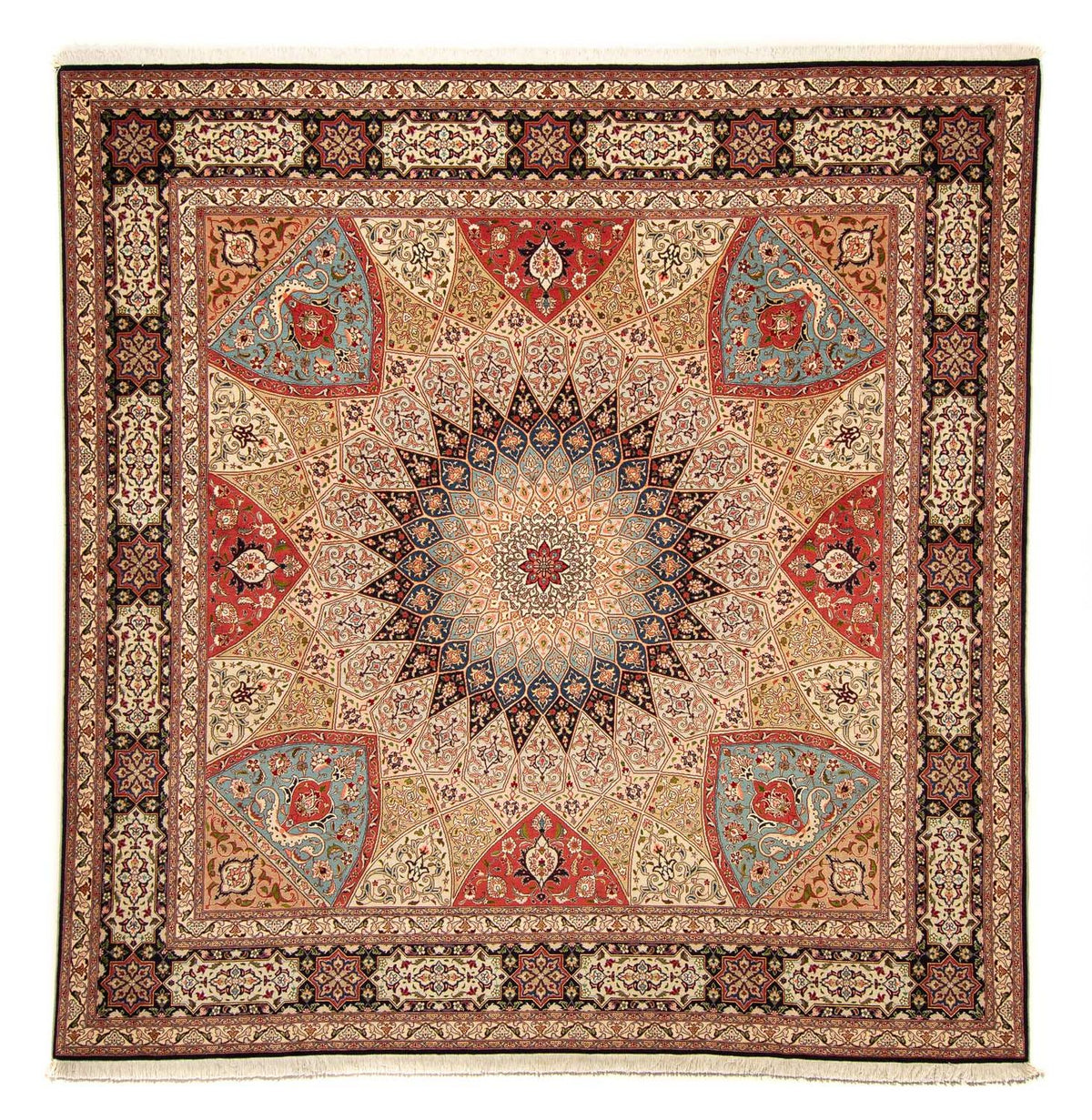 Perzisch tapijt - Tabriz - Royal vierkant  - 254 x 250 cm - veelkleurig